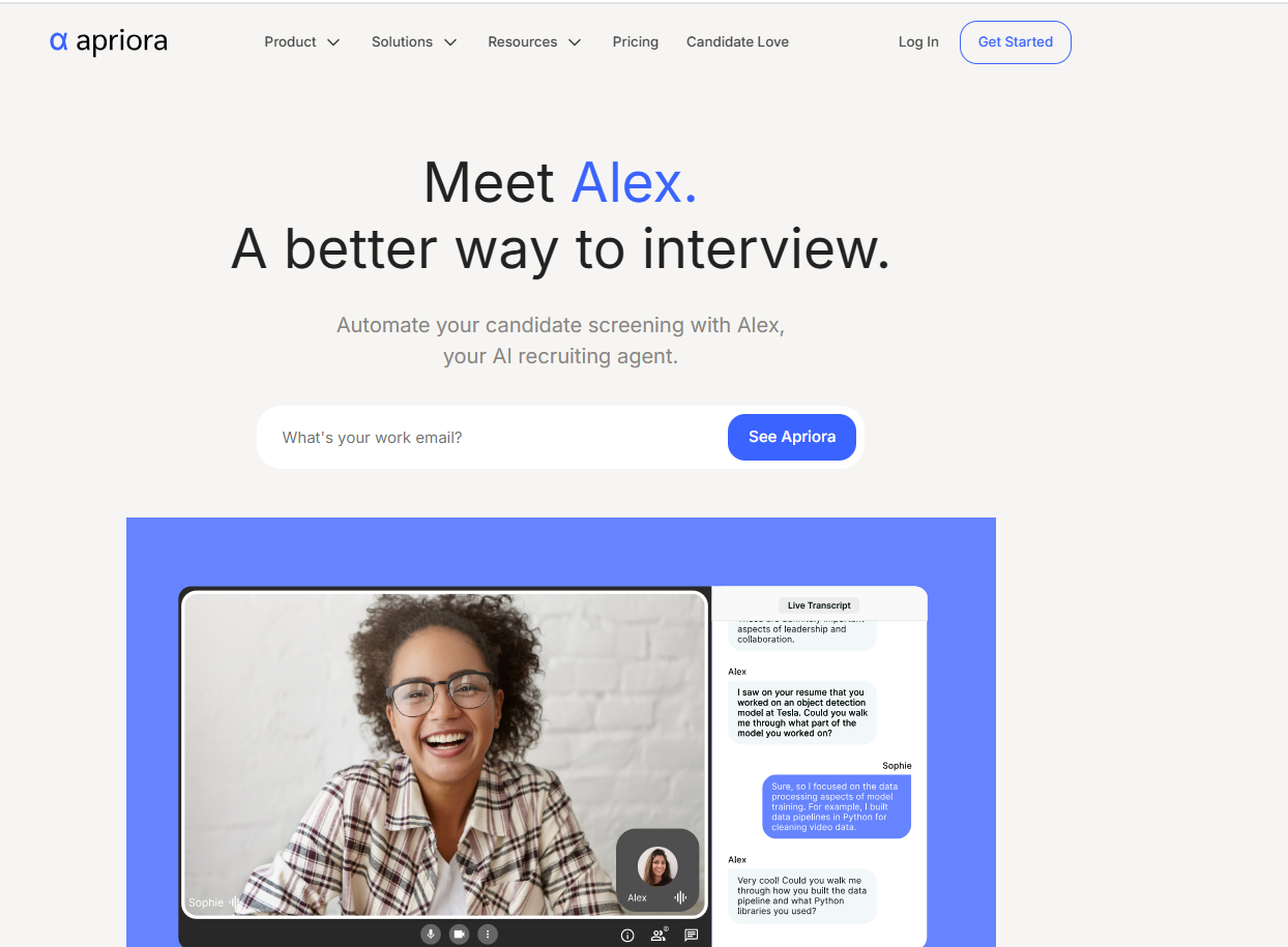 Apriora AI Recruiting Tool